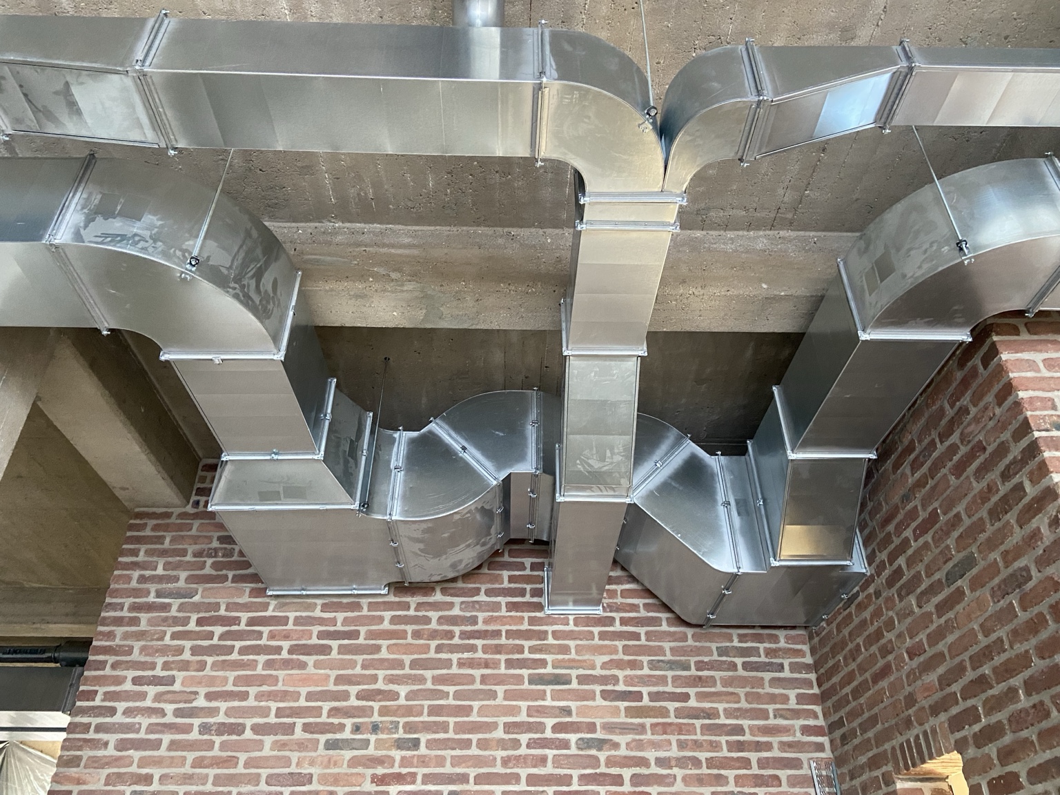 Ventilation ductwork installed on site by HydroPro